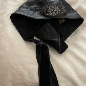 Harley-Davidson Black Leather Headwrap